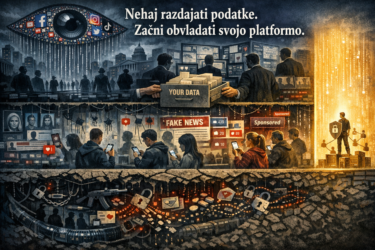 Nehaj razdajati svoje podatke, začni uporabljati svojo platformo